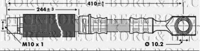 BORG & BECK bbh6826 -  Тормозной шланг